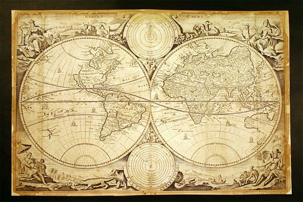 world map 1700. Map of Australia/World