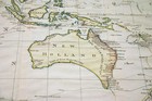 Close up of Australia